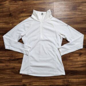Columbia White Glacial Half Zip Fleece Size Small